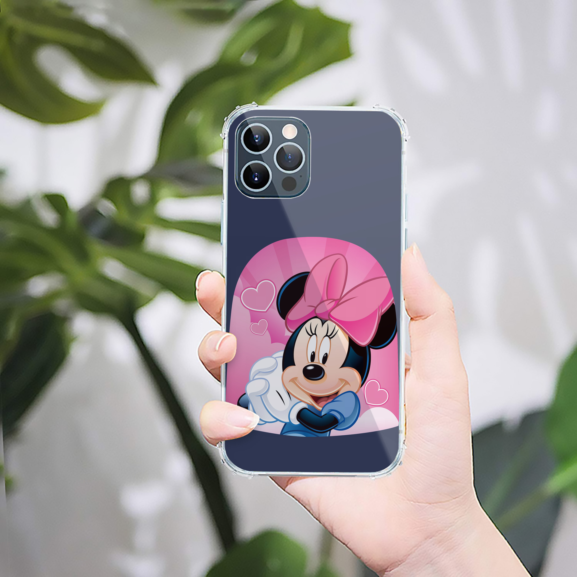 （画像用） ミッキーマウス Mickey Mouse 【iPhone 12シリーズ対応】透明スマホケース（クリアソフトケース）